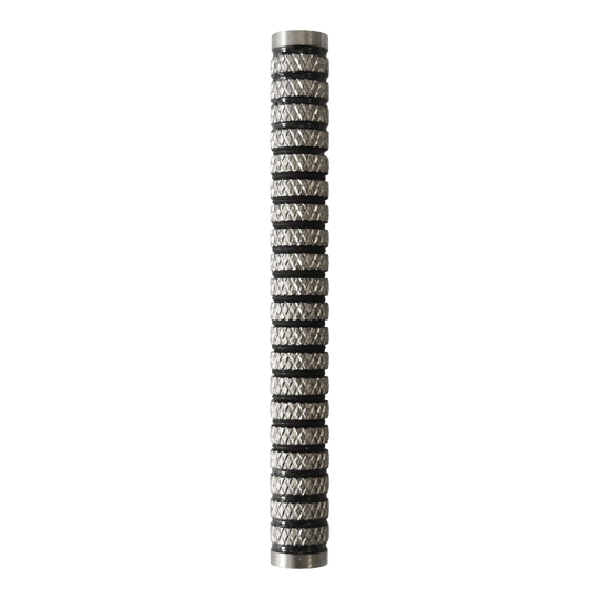 McDart Black Ring Knurled Softdart Barrels - 18g Zu sehen sind die McDart Black Ring Knurled Softdart Barrels - 18g. Das Bild illustriert das Produkt mit schwarzen Rillen für einen besseren Halt.