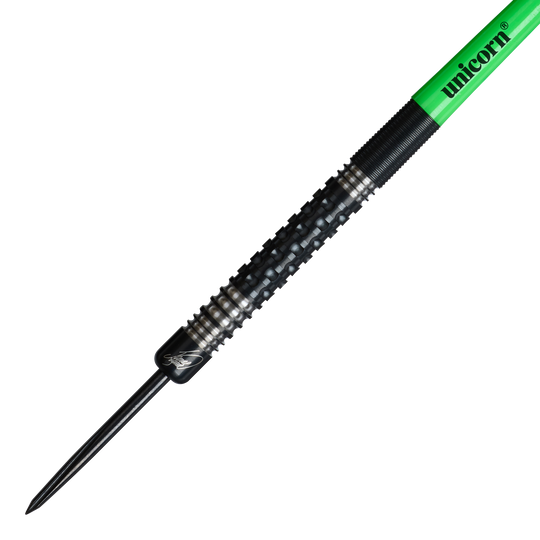 Unicorn Wraith James Wade steel darts Auf diesem Bild sind die Unicorn Wraith James Wade Steeldarts zu sehen. Diese Darts sind besonders für professionelle Spieler geeignet.