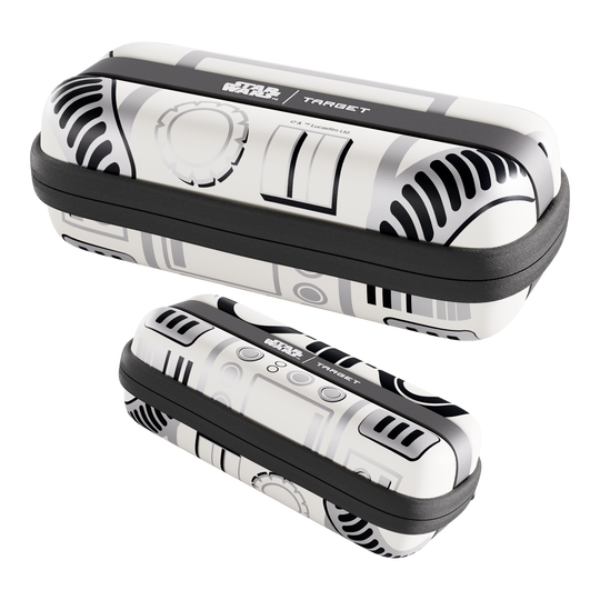 Target Star Wars Boa Dartcase - Stormtrooper Das Bild zeigt das Target Star Wars Boa Dartcase mit Stormtrooper Motiv. Es ist eine speziell gestaltete Darttasche für Star Wars Fans.