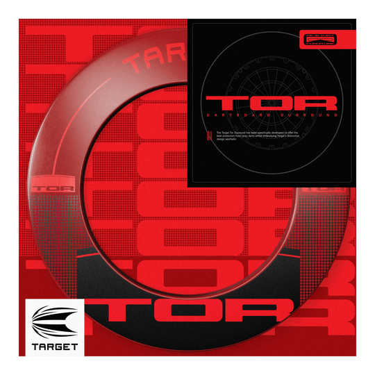 Target TOR Surround Das Produkt Target TOR Surround wird von der Seite gezeigt. Die Umrandung ist rund und gleichmäßig.