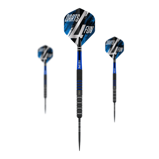 Red Dragon David Williams V1 Steeldarts - 23g Das Bild zeigt das Set Red Dragon David Williams V1 Steeldarts - 23g. Es sind mehrere Steeldarts im Set abgebildet.