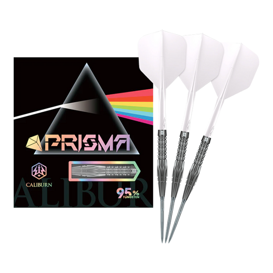 Caliburn Prisma P1 steel darts - 19.5g Caliburn Prisma Steeldarts - 19,5g. Dieses Produkt ist ideal für Dartspieler, die Wert auf Qualität legen.