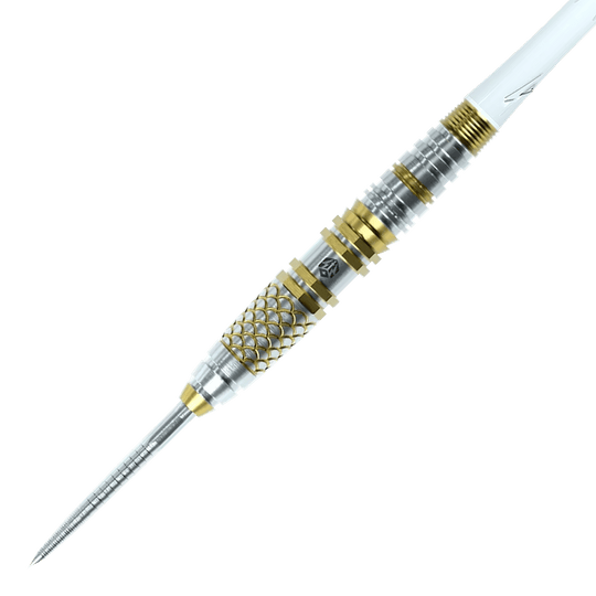 Caliburn Players Darts Lee Soon An Gold Spear Steeldarts - 23g Zu sehen sind die Caliburn Players Darts Lee Soon An Gold Spear Steeldarts mit 23 Gramm. Sie bestechen durch ihr goldfarbenes Design und ihre hochwertige Verarbeitung.