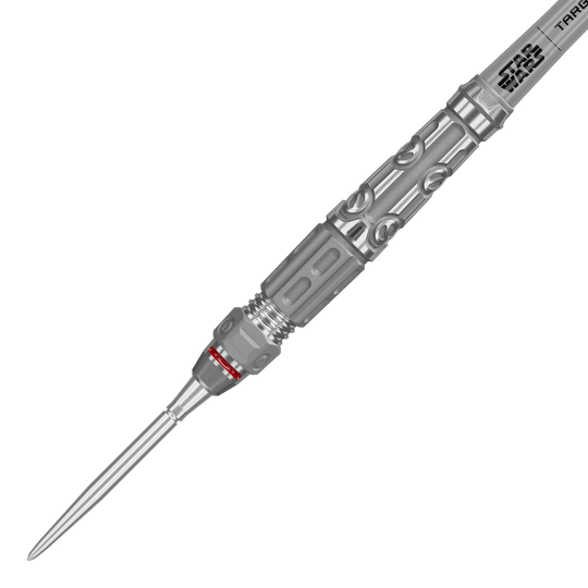 Abgebildet ist das Produkt Target Star Wars AT-AT Swiss Point Steeldarts. Das Bild zeigt die Details dieses speziellen Dartpfeils.