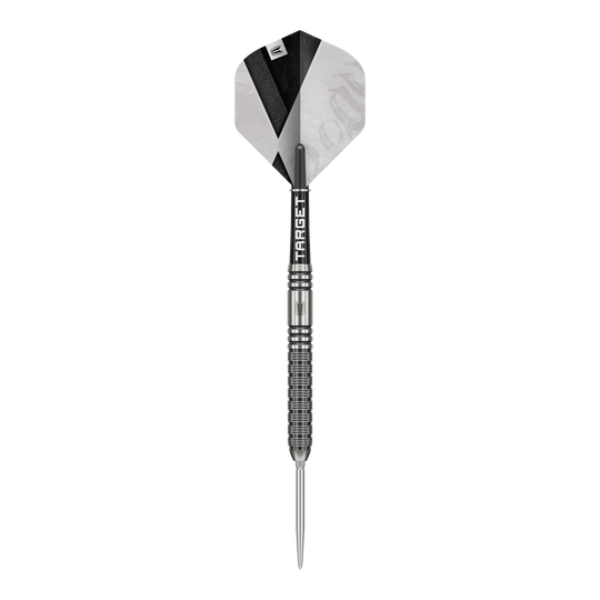 Target Beau Greaves GEN1 Swiss Point Steel Darts Abgebildet sind die Target Beau Greaves GEN1 Swiss Point Steeldarts. Die Darts liegen nebeneinander und zeigen das Design des Modells.