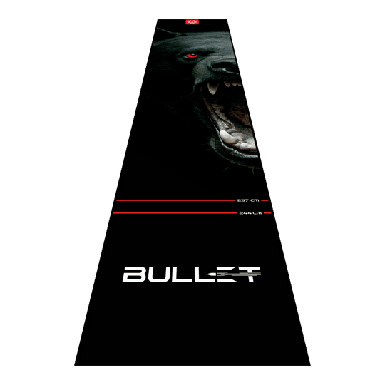 Bullet Shred Dart Mat Hier ist die Bullet Shred Dartmatte abgebildet. Sie schützt den Untergrund und sorgt für ein sicheres Dartspiel.
