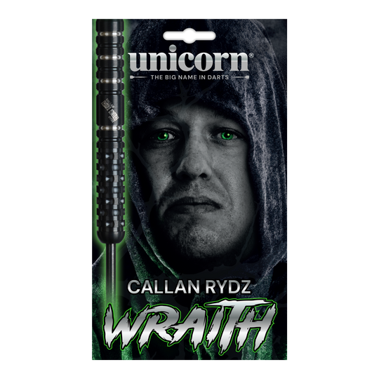 Unicorn Wraith Callan Rydz Steel Darts - 23g Das Foto zeigt Unicorn Wraith Callan Rydz Steeldarts - 23g. Die Darts sind für professionelle Spieler geeignet.