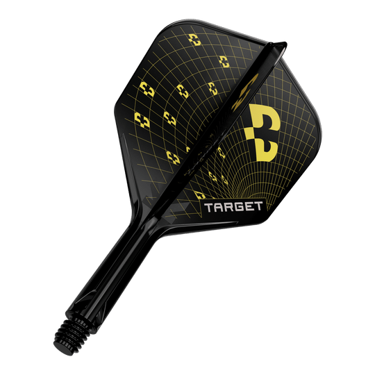 Target K-Flex Bolide No6 Flights Ein Dartflight aus der K-Flex Bolide No6 Reihe in 19 mm ist abgebildet. Der Flight hat ein modernes Design.