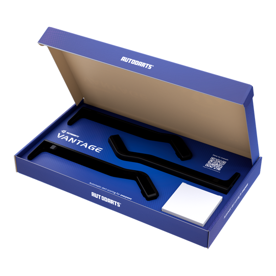 Autodarts Vantage auto scoring system Das Bild zeigt das Autodarts Vantage Auto-Scoring-System. Das Produkt ist nicht näher beschrieben.