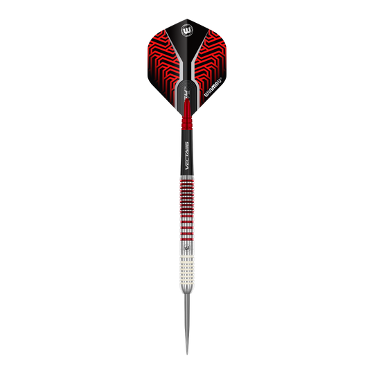 Winmau Team 360 Jack Johnson steel darts - 24g Auf dem Bild sind die Winmau Team 360 Jack Johnson Steeldarts mit 24g Gewicht zu sehen. Dieses Dart-Set ist beliebt bei erfahrenen Spielern.