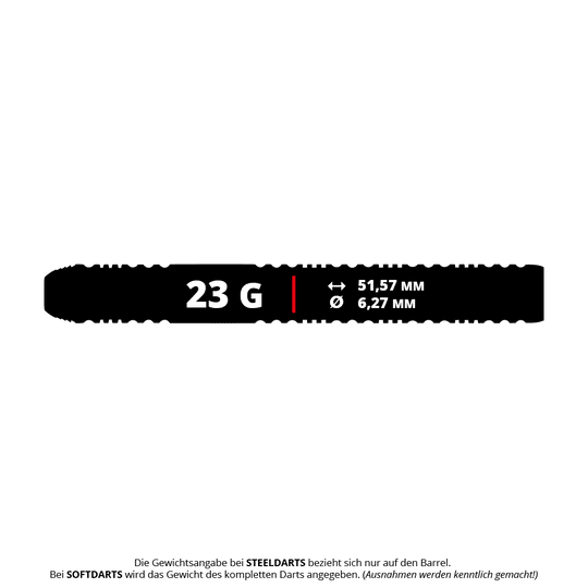 Winmau Team 360 Nicholai Bado Steeldarts - 23g zu sehen. Das Bild zeigt das Aussehen und die Details dieses Dartpfeils.