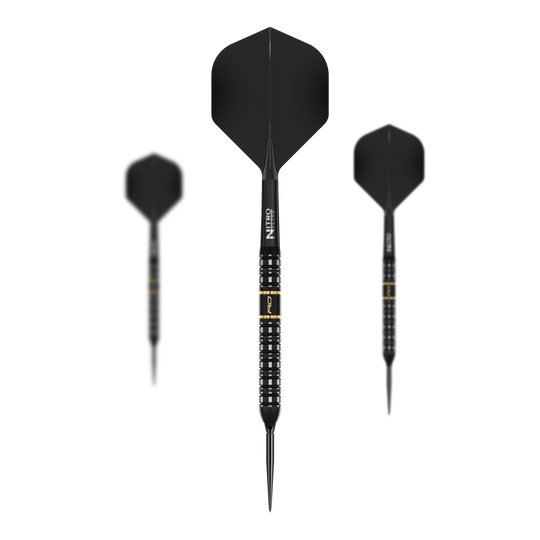 Red Dragon Ascend Parallel Switch Point Steeldarts Hier sind die Red Dragon Ascend Parallel Switch Point Steeldarts als Set zu sehen. Mehrere Darts liegen nebeneinander und heben das Gesamtangebot hervor.
