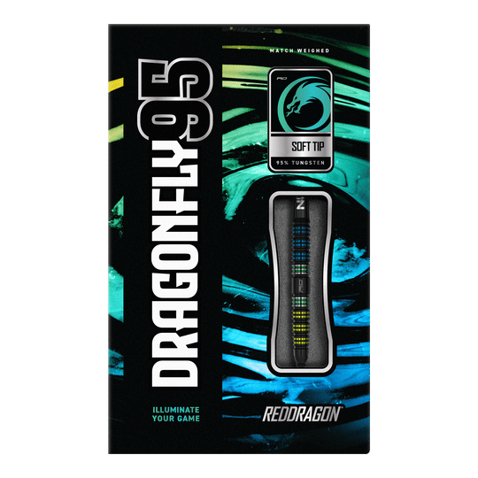 Red Dragon Dragonfly 95 Black Tapered Softdarts - 18g