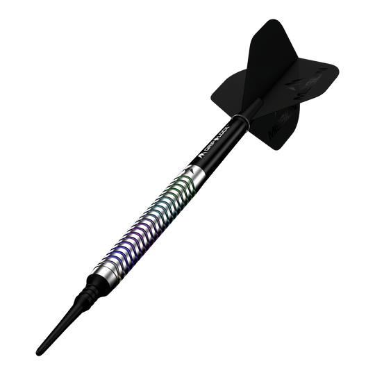 Mission Mirage Softdarts - 20g wird hier gezeigt. Das Bild zeigt die Softdarts aus nächster Nähe.