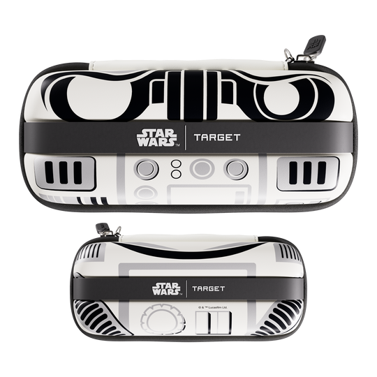Target Star Wars Boa Dartcase - Stormtrooper Hier ist das Target Star Wars Boa Dartcase mit Stormtrooper Design zu sehen. Die Darttasche eignet sich ideal für den Transport von Darts und Zubehör.