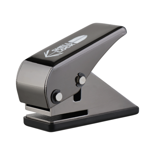 L-Style One80 Shell Lock Punch Flight Punch Das Bild zeigt den L-Style One80 Shell Lock Punch Flightlocher. Dieses Produkt wird verwendet, um Löcher in Dartflights zu stanzen.