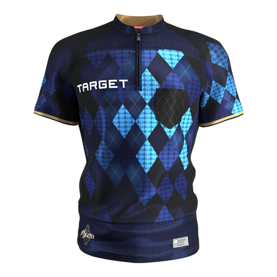 Target Beau Greaves dart shirt 2027 Das Target Beau Greaves Dartshirt 2027 ist auf diesem Bild zu erkennen. Es ist eine passende Bekleidung für Dartsportler.