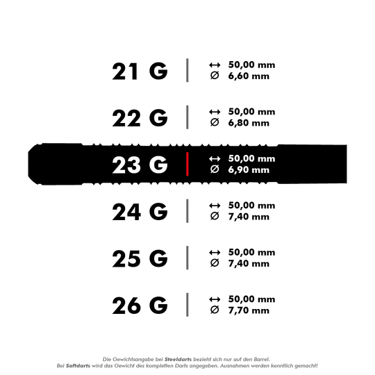 Harrows Supergrip 90% Tungsten steel darts