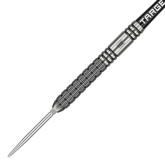 Die Target Beau Greaves GEN1 Swiss Point Steeldarts sind auf dem Produktbild zu sehen. Die Anordnung betont die Individualität der einzelnen Darts.