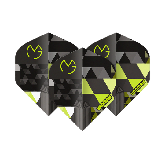 Winmau Prism Delta MvG Logo Green No2 Standard Flights Winmau Prism Delta MvG Logo Green No2 Standard Flights sind zu sehen. Das Produkt wird häufig bei Darts verwendet.
