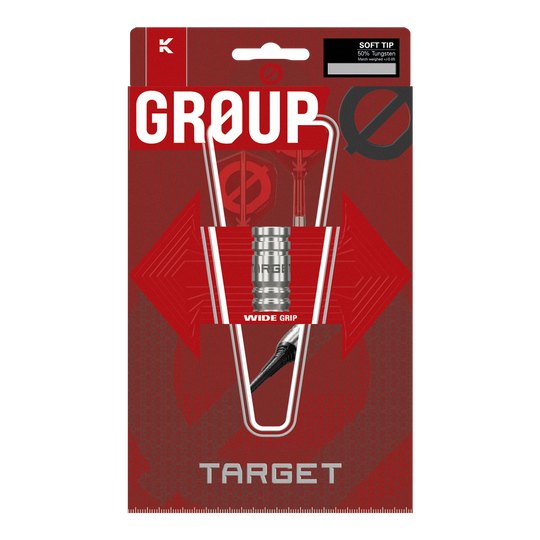 Target Group O 12 Softdarts Das Bild zeigt Target Group O 12 Softdarts. Die Komponenten sind vertraut angeordnet.