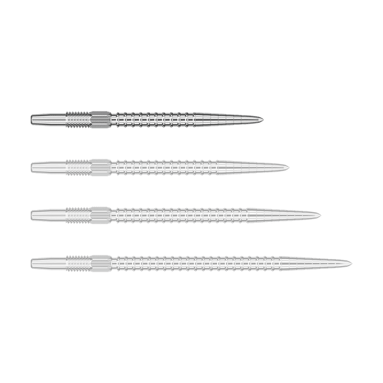 Target Swiss Point Chrono Dartspitzen - Silber