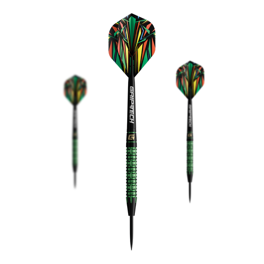 GOAT Athlete Green Tungsten Steel Darts GOAT Athlete Tungsten Steeldarts sind als Set abgebildet. Die Darts zeichnen sich durch hochwertige Verarbeitung aus.