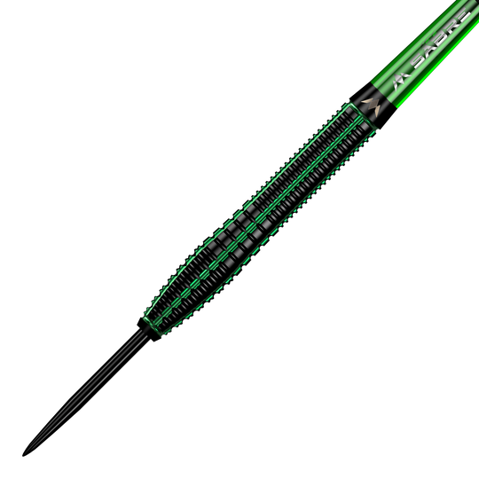 Mission Venom steel darts Das Bild zeigt mehrere Mission Venom Steeldarts aus einer anderen Perspektive. Der Fokus liegt auf den Details.