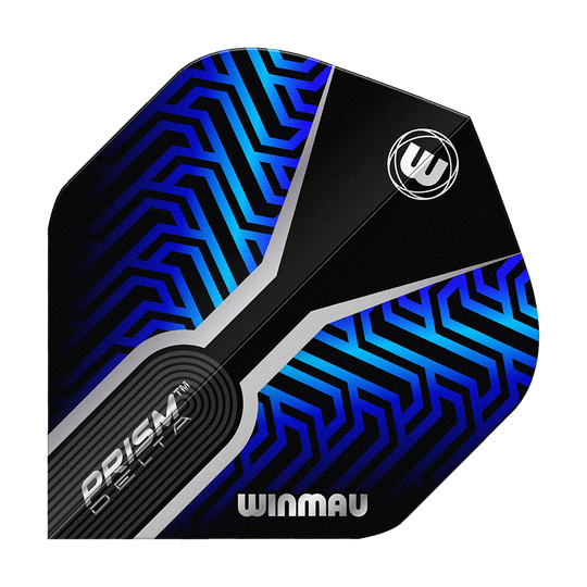 Winmau Prism Delta Blue No2 Standard Flights Hier zu sehen sind die Winmau Prism Delta Blue No2 Standard Flights. Die Dart Flights verfügen über ein auffälliges blau-schwarzes Muster.