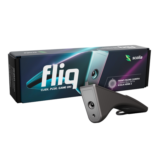 Scolia Fliq Camera Das Bild zeigt die Scolia Fliq Kamera. Es handelt sich um eine spezielle Kamera für Dartsysteme.