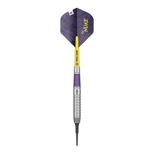 Target Luke Littler Brass Soft Darts - 19g Abgebildet ist ein Target Luke Littler Brass Softdarts mit einem Gewicht von 19g. Der Dartpfeil ist speziell für Softdarts konzipiert.