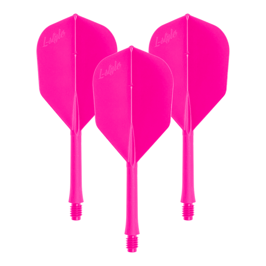 L-Style BarFlights 2BA L3 - 260 Das Bild zeigt einen Dart-Flug in Neon-Pink. Gezeigt wird der Artikel 'LSF-905_L-Style_BarFlight_NeonPink_1Set'.