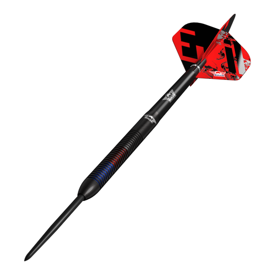 Bulls NL Karel Sedlacek E2 steel darts - 24g Zu sehen sind die Bulls NL Karel Sedlacek E2 Steeldarts mit 24 Gramm. Das Produkt wird aus einer anderen Perspektive dargestellt.