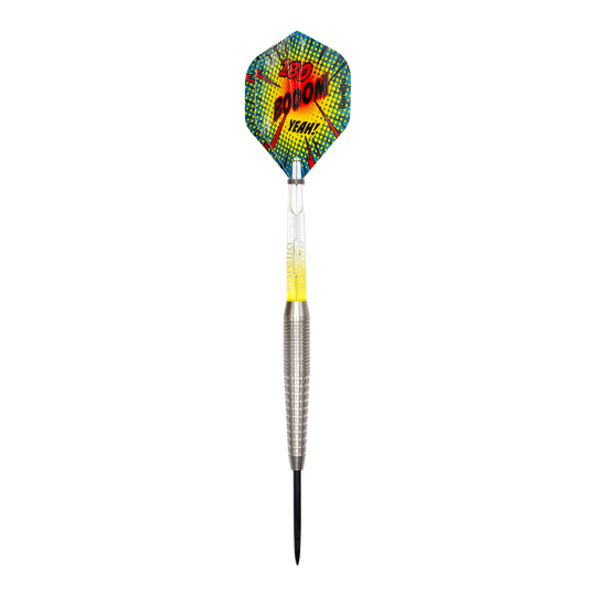 Hier sieht man die Karella Comic Line CL-5 Steeldarts - 21g. Es sind stilvolle Steeldarts für präzises Werfen.