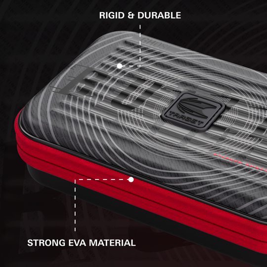 Das Foto zeigt das Takoma XL Ghost Series Stephen Bunting Dartcase. Es handelt sich um eine praktische und stabile Darttasche für Fans von Stephen Bunting.