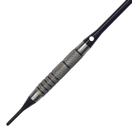 McDart 85 Tungsten V10 Soft Darts - 17.5g Dies ist ein McDart 85er Tungsten V10 Softdart mit einem Gewicht von 17,5 g. Der Dartpfeil hat eine strukturierte Metalloberfläche für besseren Halt.