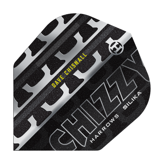Zu sehen sind Harrows Dave Chisnall Chizzy Series 4 No6 Flights. Diese Flights sind für Darts gedacht.