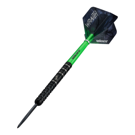 Unicorn Wraith Callan Rydz Steel Darts - 23g Abgebildet sind die Unicorn Wraith Callan Rydz Steeldarts - 23g. Das Produkt wird aus einem anderen Blickwinkel gezeigt.