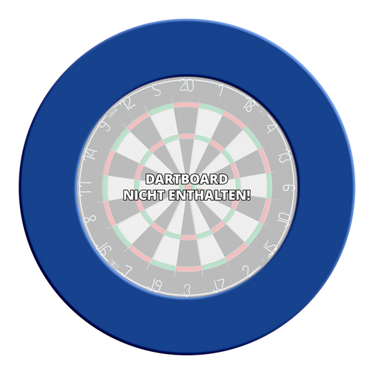 McDart Dartboard Surround Das Foto zeigt ein Steeldartboard-Surround in Blau. Der Dateiname ist 'DBS-blau_McDart_Steeldartboard_Surround_Blau_1'.