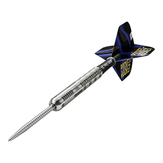 Target Justin Hood Swiss Points Steeldarts - 23g Abgebildet sind die Target Justin Hood Swiss Points Steeldarts mit 23 Gramm. Die Verarbeitung ist hochwertig und für professionelle Spiele geeignet.