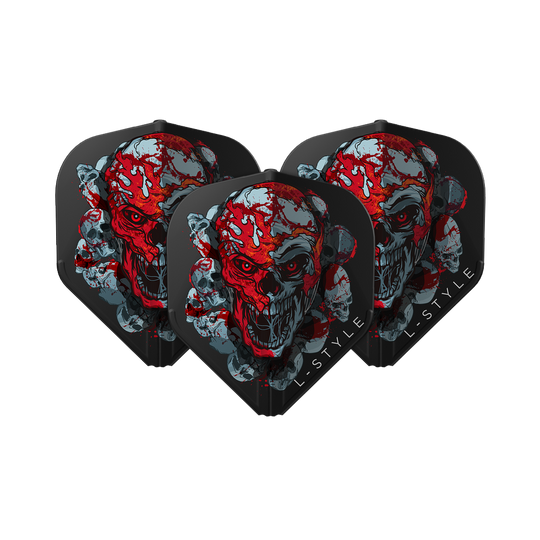 L-Style Ryan Searle Signature V4 Black L1EZ Flights Das Bild zeigt die L-Style Ryan Searle Signature V4 Black L1EZ Flights. Diese Flights bieten ein modernes schwarzes Design für Darts.