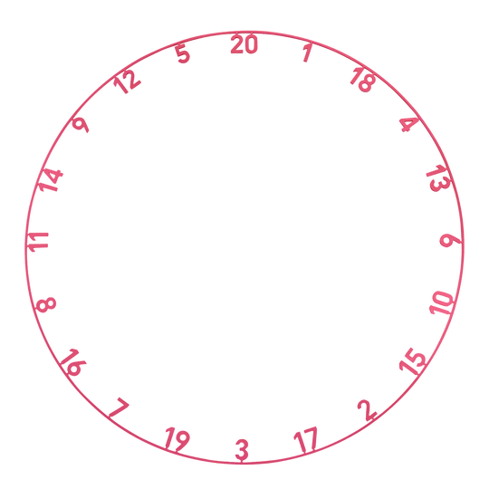 Precise 180 Endorphine Steel Dartboard with Numbered Ring - Cyber Pink Abgebildet ist das Precise 180 Endorphine Steeldartboard mit Nummernring in Cyber Pink. Das Dartboard eignet sich ideal für Profi- und Freizeitspieler.