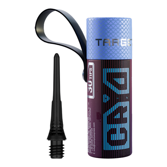 Target Cryo Soft Dart Tips Pack of 30 - Black Das Bild präsentiert die Target Cryo Softdartspitzen im 30er Pack in schwarzer Farbe. Diese Ersatzspitzen sind für den Einsatz mit Softdarts gedacht.
