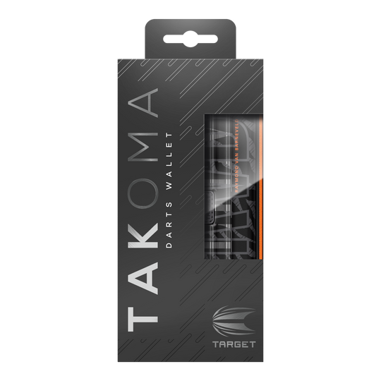 Takoma Ghost Series Raymond Van Barneveld dart case Das Bild zeigt das Takoma Ghost Series Raymond Van Barneveld Dartcase. Es handelt sich um ein spezielles Dart-Etui für Dartzubehör.