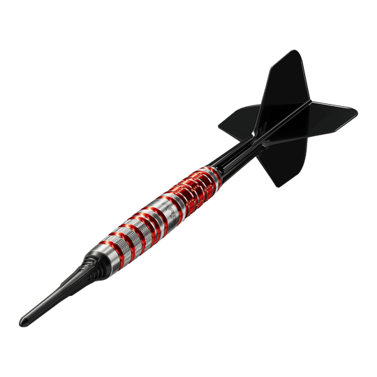 Target Black Marque Spinel Soft Darts - 21.5g Target Black Marque Spinel Softdarts - 21,5g ist ein Softdart für höchste Ansprüche. Zu sehen ist die charakteristische schwarze Optik mit markantem Spinel Design.