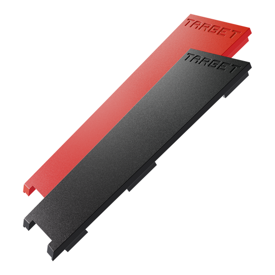 Target OMNI Leg Protectors Abgebildet sind die Target OMNI Leg Protectors. Das Produkt dient zum Schutz der Beine beim Dartspielen.