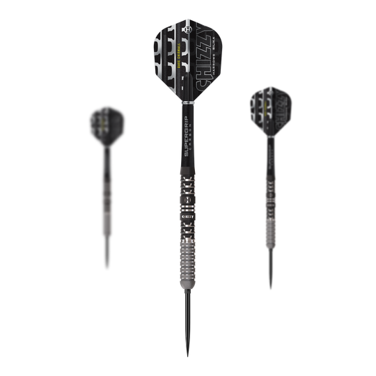 Harrows Dave Chisnall Chizzy Series 4 Quick Point Steeldarts Abgebildet sind die Harrows Dave Chisnall Chizzy Series 4 Quick Point Steeldarts. Diese Steeldarts sind für Präzision und Leistung bekannt.