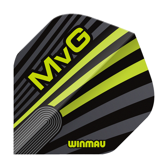 Winmau Prism Delta MvG Gray Green No2 Standard Flights Winmau Prism Delta MvG Grey Green No2 Standard Flights sind abgebildet. Das Produkt hat einen auffälligen Look.