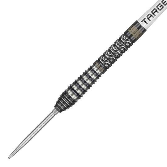 Target Charlie Manby Swiss Points steel darts Das Bild zeigt Target Charlie Manby Swiss Points Steeldarts. Ein Steeldart aus der Kollektion wird dargestellt.