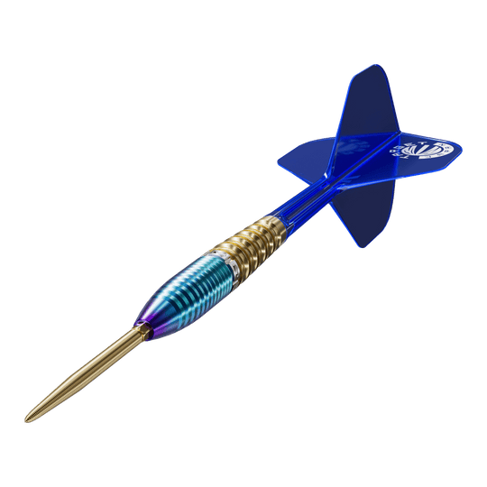 Auf dem Foto ist Target Japan Prime Series Zenith GEN2 Swiss Point Steeldarts - 23g zu sehen. Die Darts sind für präzises Spiel konzipiert.